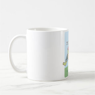 Taza De Café Perro de rana banjo feliz