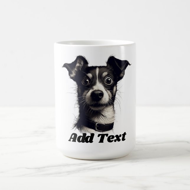 Taza De Café Perro de Rat Terrier Personalizado (Centro)