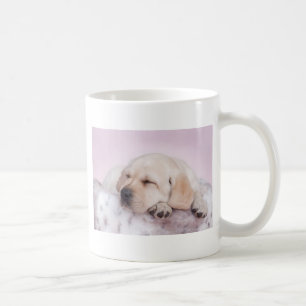 Taza De Café Perro de recuperación de labrador amarillo
