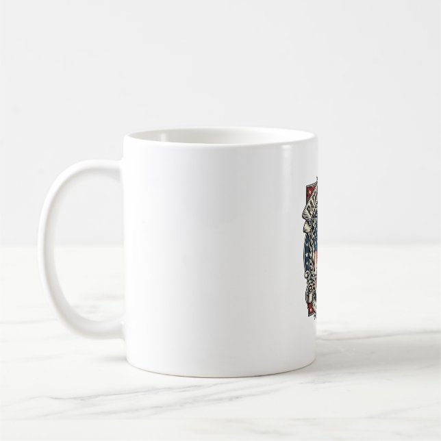 Taza De Café Perro de Rescate Patriótico (Izquierda)