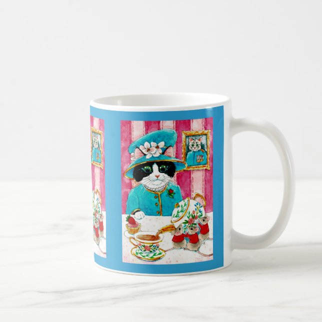 Taza De Café Perro de té del gato de la Reina (Derecha)