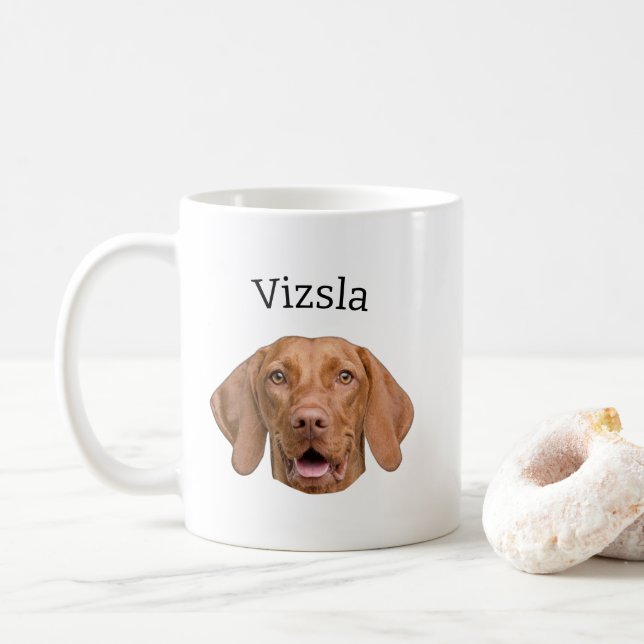 Taza De Café Perro de Vizsla (Con donut)