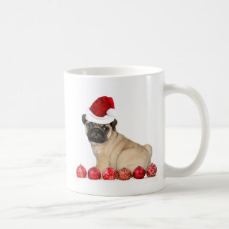 Taza De Café Perro del barro amasado del navidad
