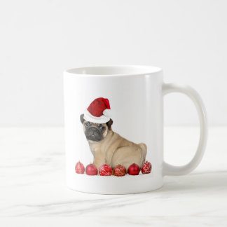 Taza De Café Perro del barro amasado del navidad