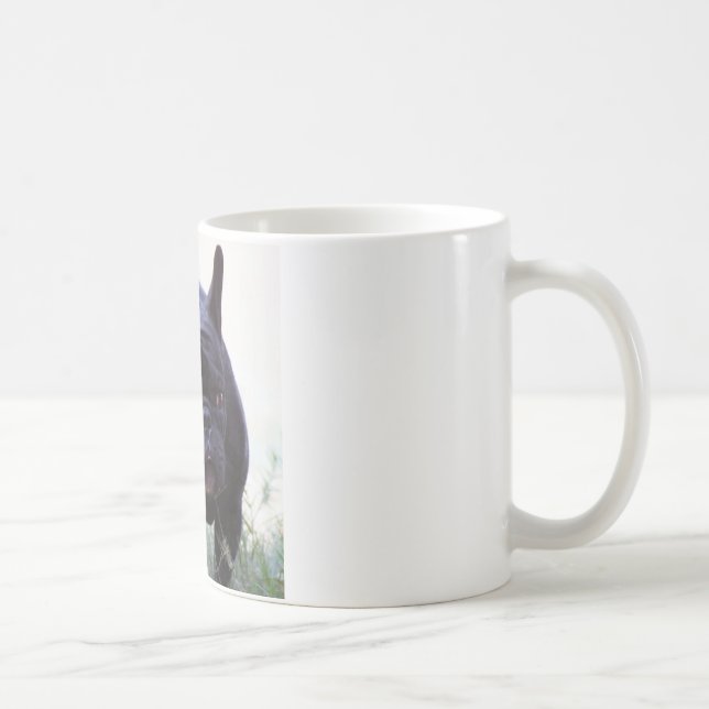 Taza De Café Perro del bulldog francés (Derecha)