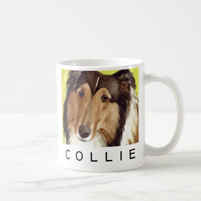 Taza De Café Perro del collie (Derecha)
