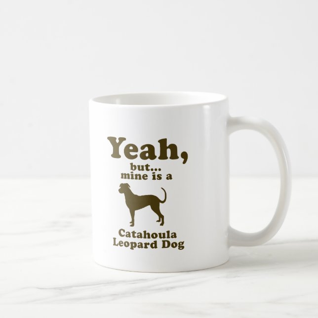 Taza De Café Perro del leopardo de Catahoula (Derecha)
