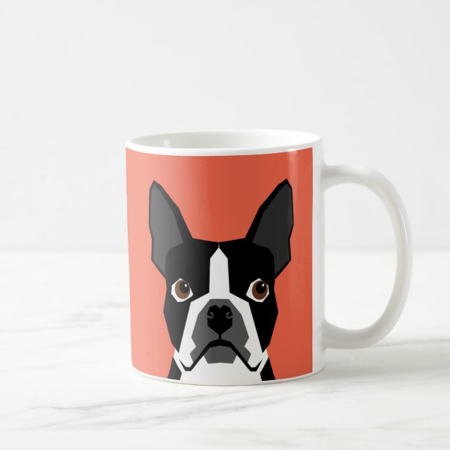 Taza De Café Perro del terror de Boston (Derecha)