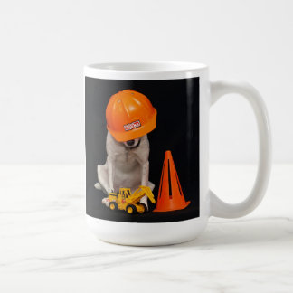 Taza De Café Perro del trabajador de construcción