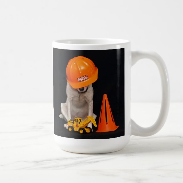 Taza De Café Perro del trabajador de construcción (Derecha)