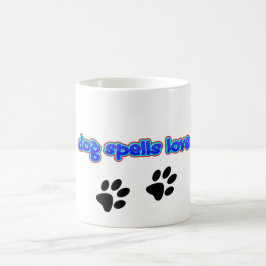 Taza De Café Perro Deletrea Amor