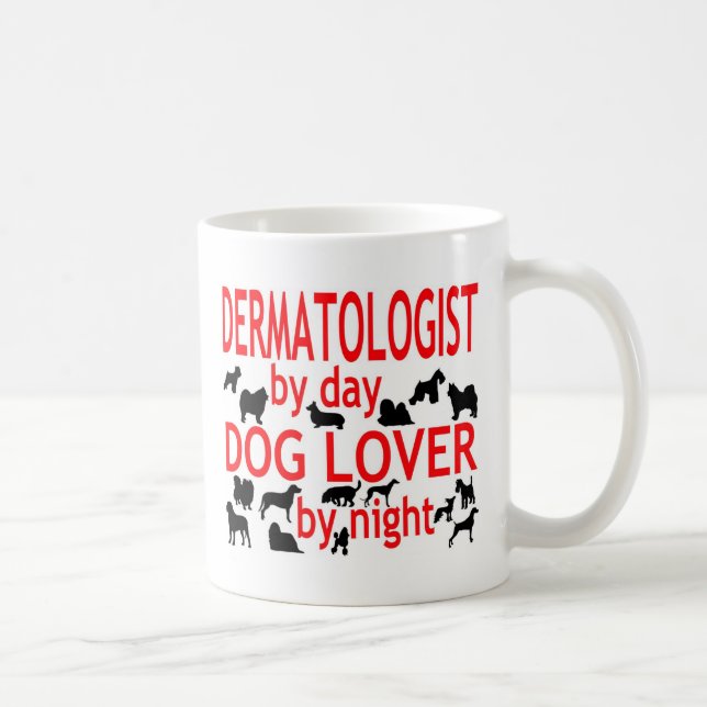 Taza De Café Perro dermatólogo Lover (Derecha)