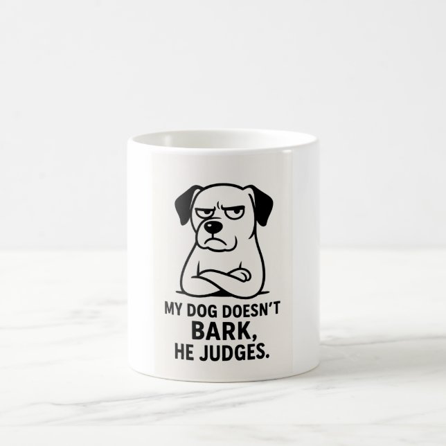 Taza De Café Perro divertido (Centro)