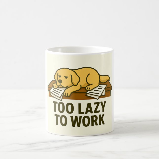Taza De Café Perro divertido (Centro)
