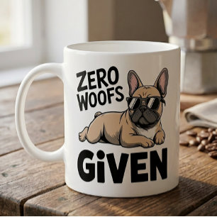 Taza De Café Perro divertido amante del Bulldog Francés Antisoc
