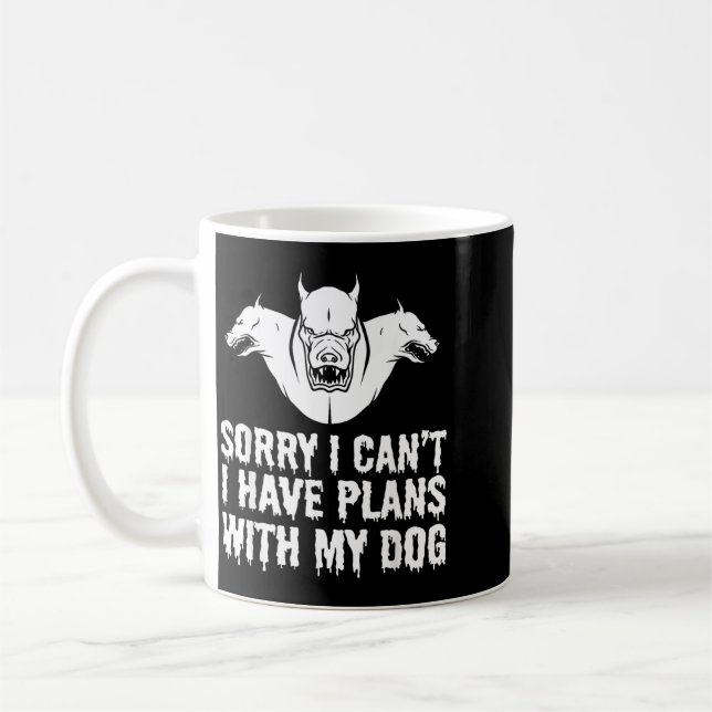 Taza De Café Perro divertido de Halloween (Izquierda)