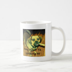 Taza De Café Perro divertido de Puggle