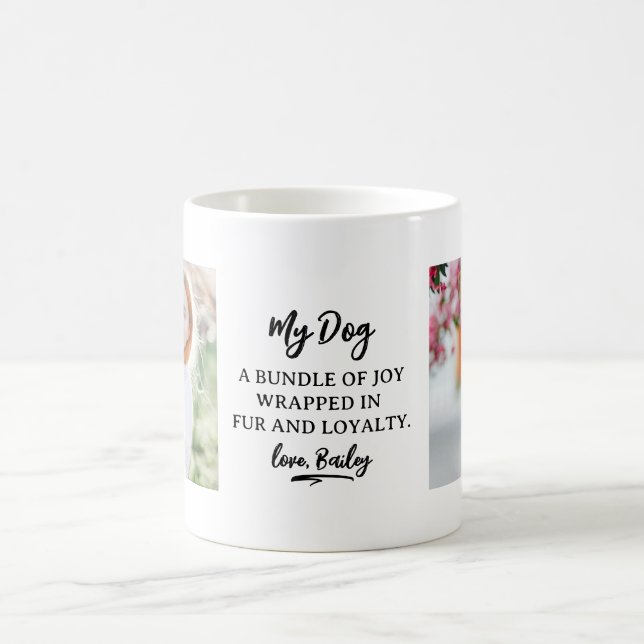 Taza De Café Perro, el paquete de alegría, curiosidad y lealtad (Centro)