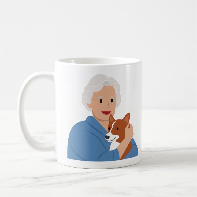 Taza De Café Perro emocional Lover Mug (Izquierda)