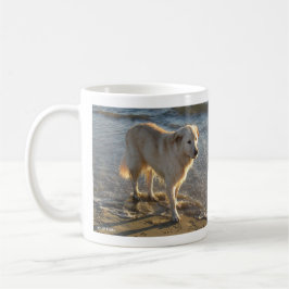 Taza De Café Perro en la orilla