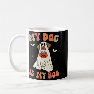 Taza De Café Perro Es Boo Fantasma Espeluznante Halloween Amant