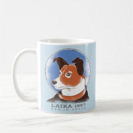 Taza De Café Perro espacial soviético Laika 1957