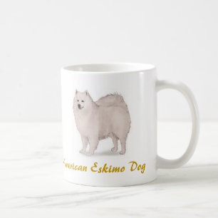 Taza De Café ¡Perro esquimal americano, amante del registro de