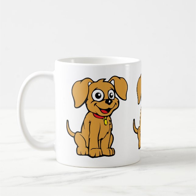 Taza De Café Perro está Confundido Café (Izquierda)