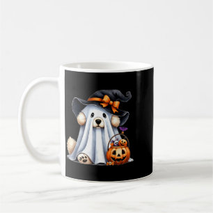 Taza De Café Perro Fantasma de Halloween