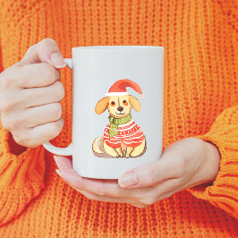 Taza De Café Perro festivo en dulce Mug