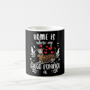 Taza De Café Perro Galgo Español Con Animal Trasero Español
