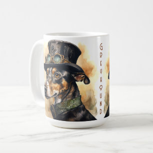 Taza De Café Perro Galgo Steampunk