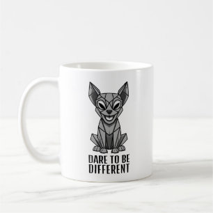 Taza De Café Perro geométrico