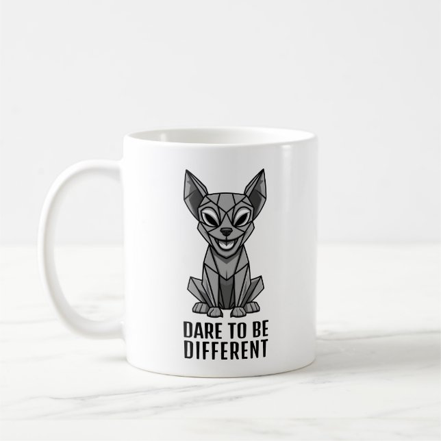 Taza De Café Perro geométrico (Izquierda)