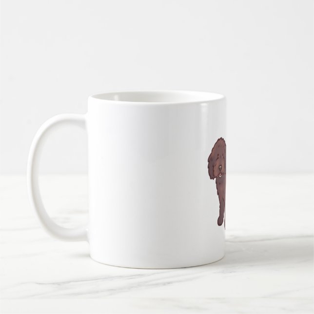 Taza De Café Perro golden doodle Magia (Izquierda)