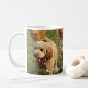Taza De Café Perro goldendoodle personalizado