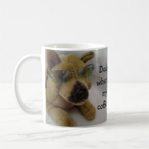 Taza De Café Perro gracioso con café diciendo