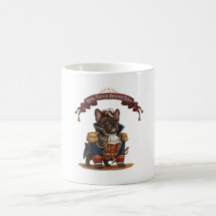 Taza De Café Perro guardián real bulldog francés Arte de perro 