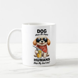 Taza De Café Perro Háganme Feliz Mug