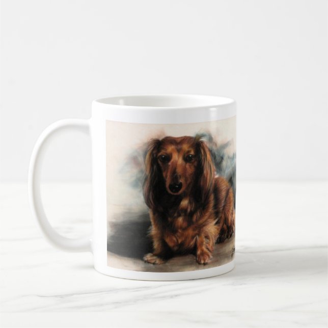 Taza De Café Perro haitiano de Dachshund (Izquierda)