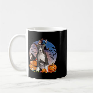 Taza De Café Perro Halloween Pitbull Jack O Lantern Calabaza