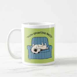Taza De Café Perro humorístico "no deportivo" Keeshond