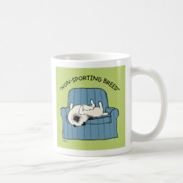 Taza De Café Perro humorístico "no deportivo" Keeshond