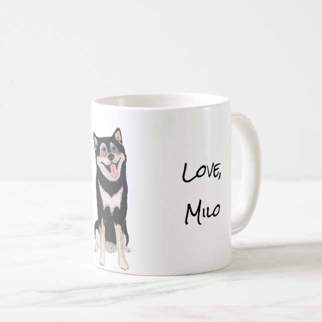 Taza De Café Perro Husky/Malamute (Anverso derecho)