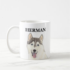 Taza De Café Perro Husky Personalizado