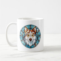 Perro Husky Siberiano de Cristal Manchado