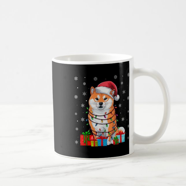 Taza De Café Perro Inu Shiba Lucía Noche Feo Santa Shiba Inu Pe (Derecha)