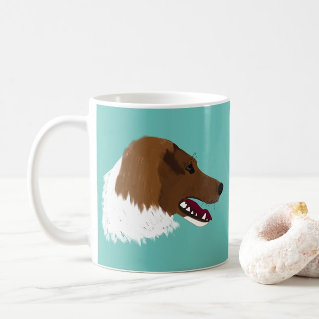 Taza De Café Perro Jack Russell Terrier Lindo (Con donut)
