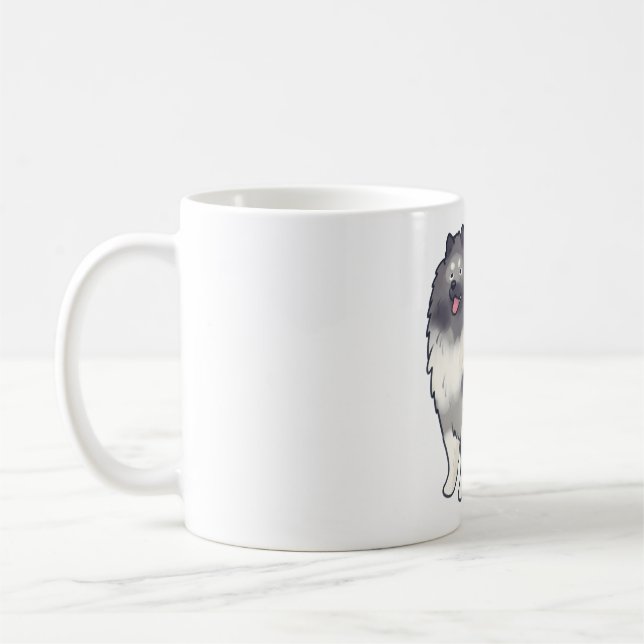 Taza De Café Perro Keeshond Magic (Izquierda)