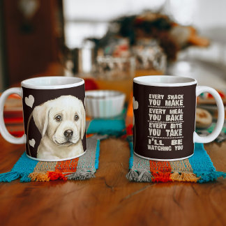 Taza De Café Perro Labrador Amarillo Cada Snack Que Haces